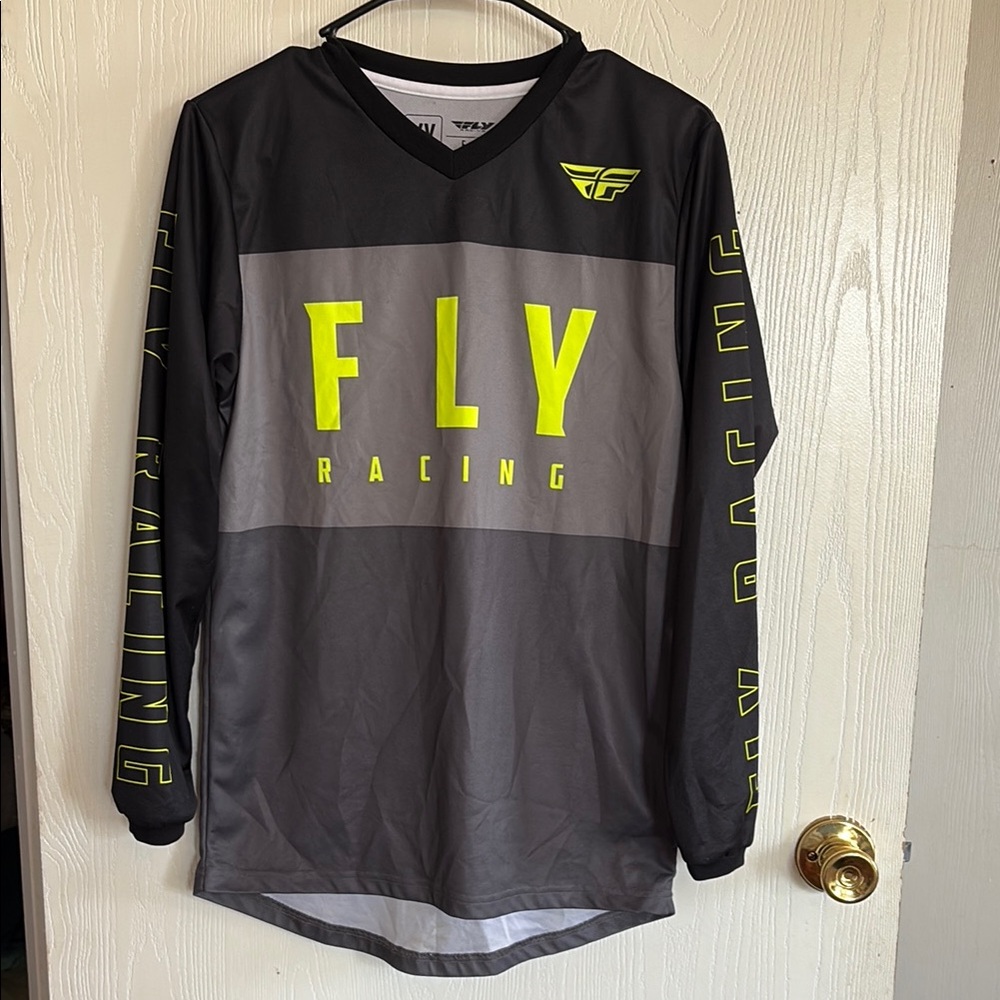 Fly Racing Black and Gray Long Sleeve Jersey